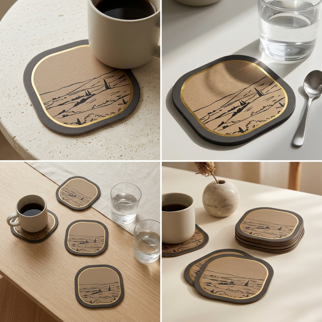 Tuscany Foiled Coasters