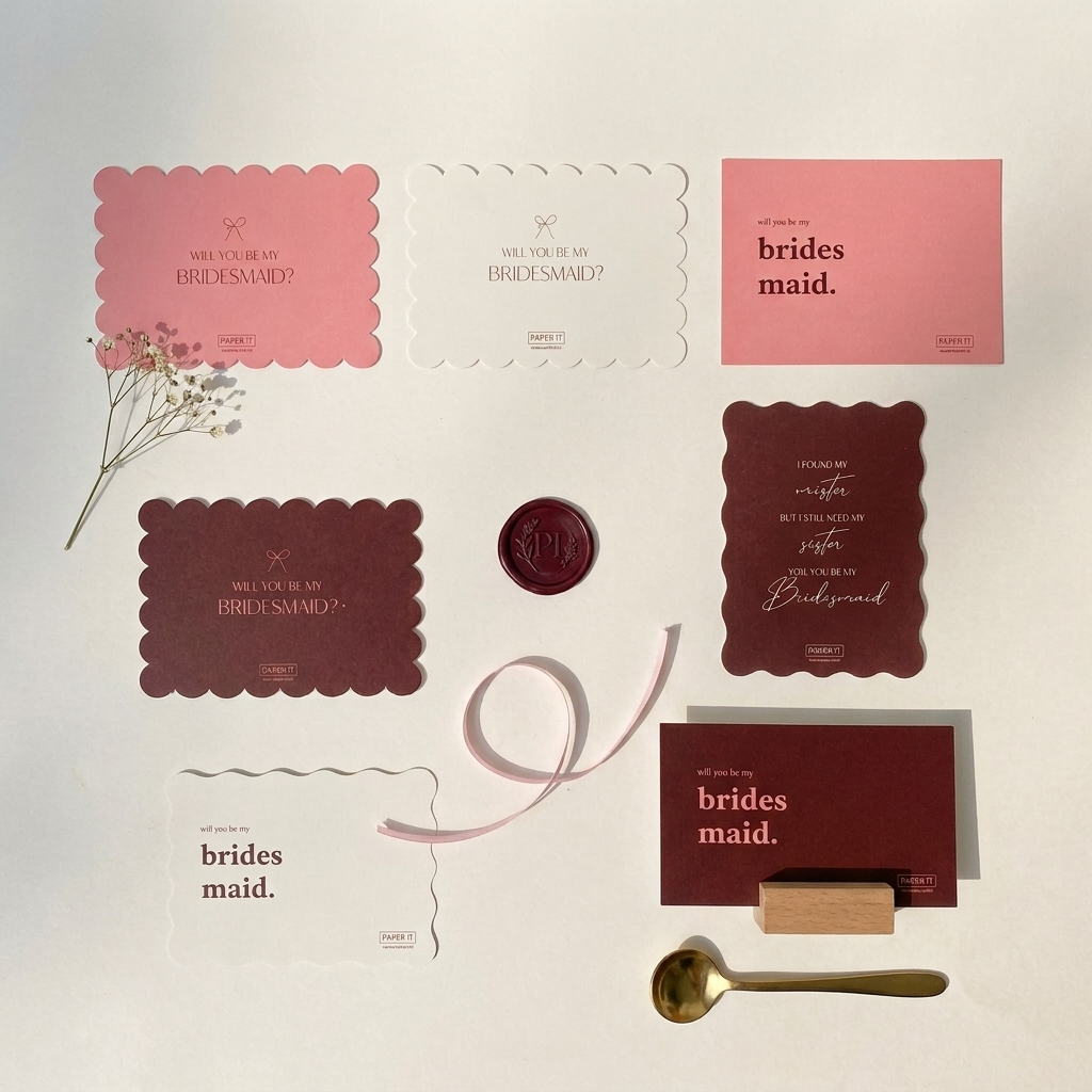 Bridesmaid cards (set of 15)