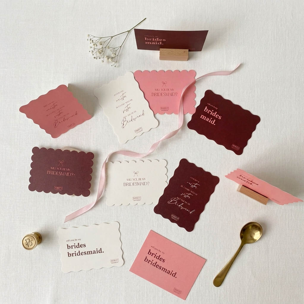 Bridesmaid cards (set of 15)