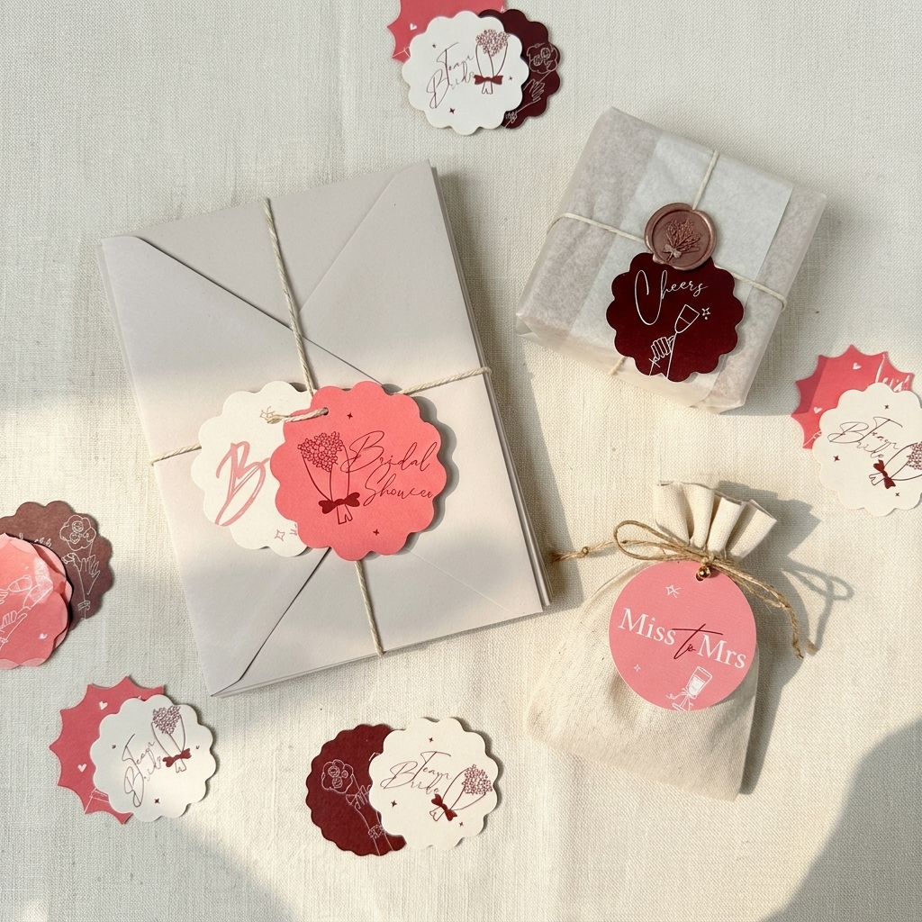 Bridal shower tags (set of 12)
