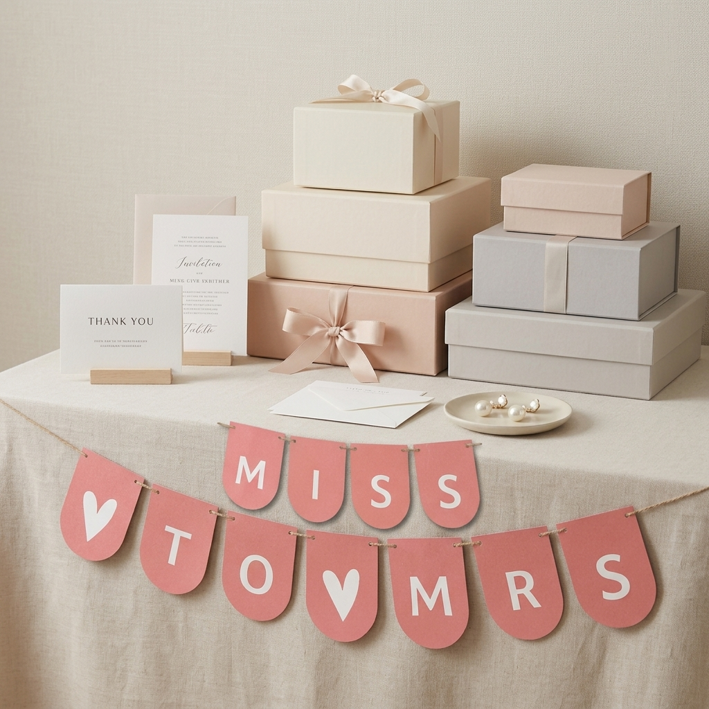 Pink miss to mrs buntings