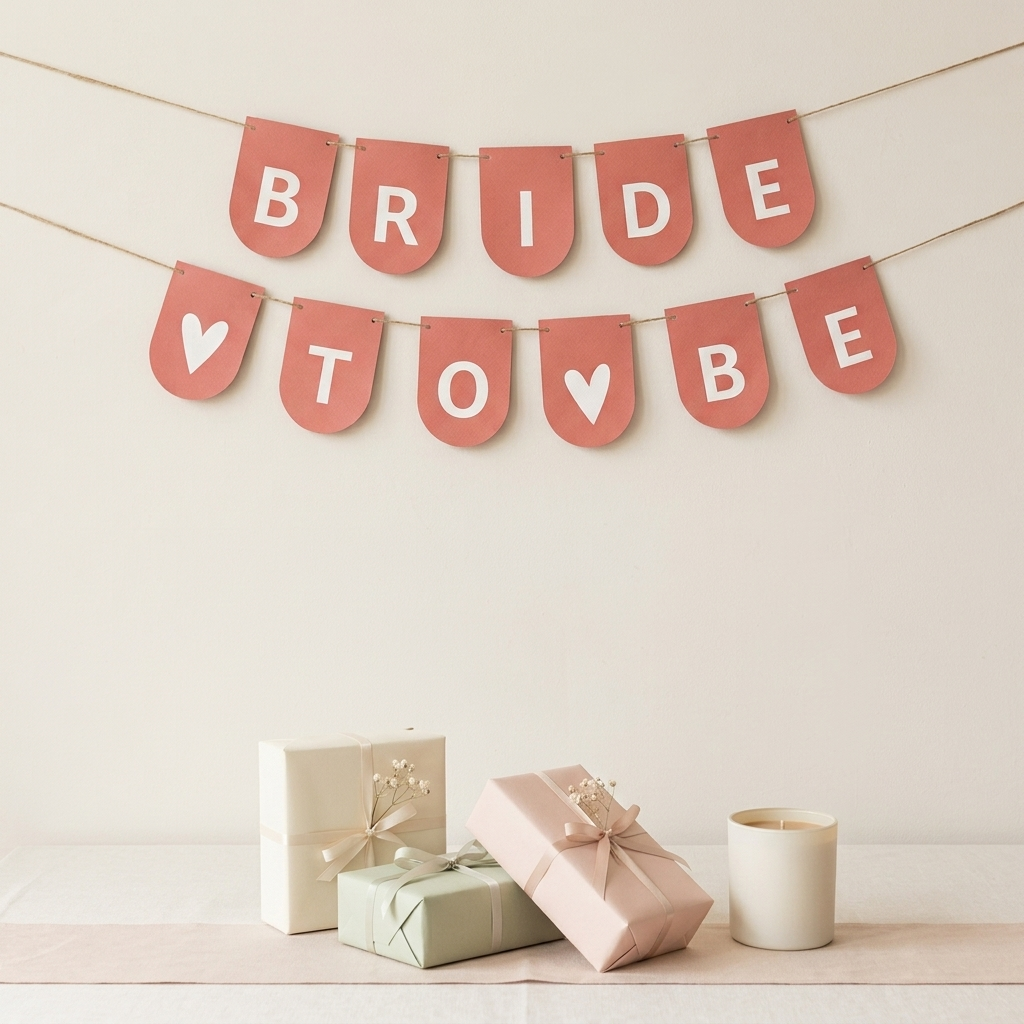 Pink bride to be buntings