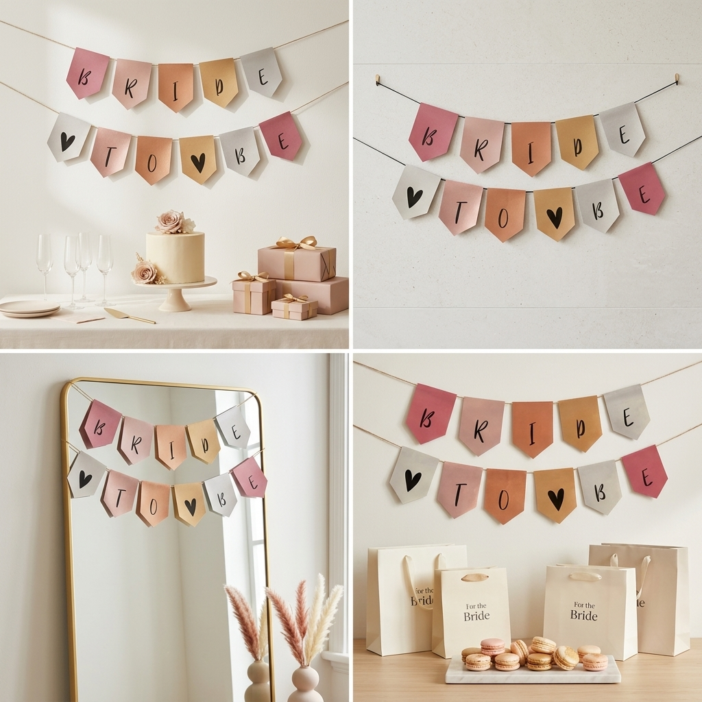 Fall bride to be buntings