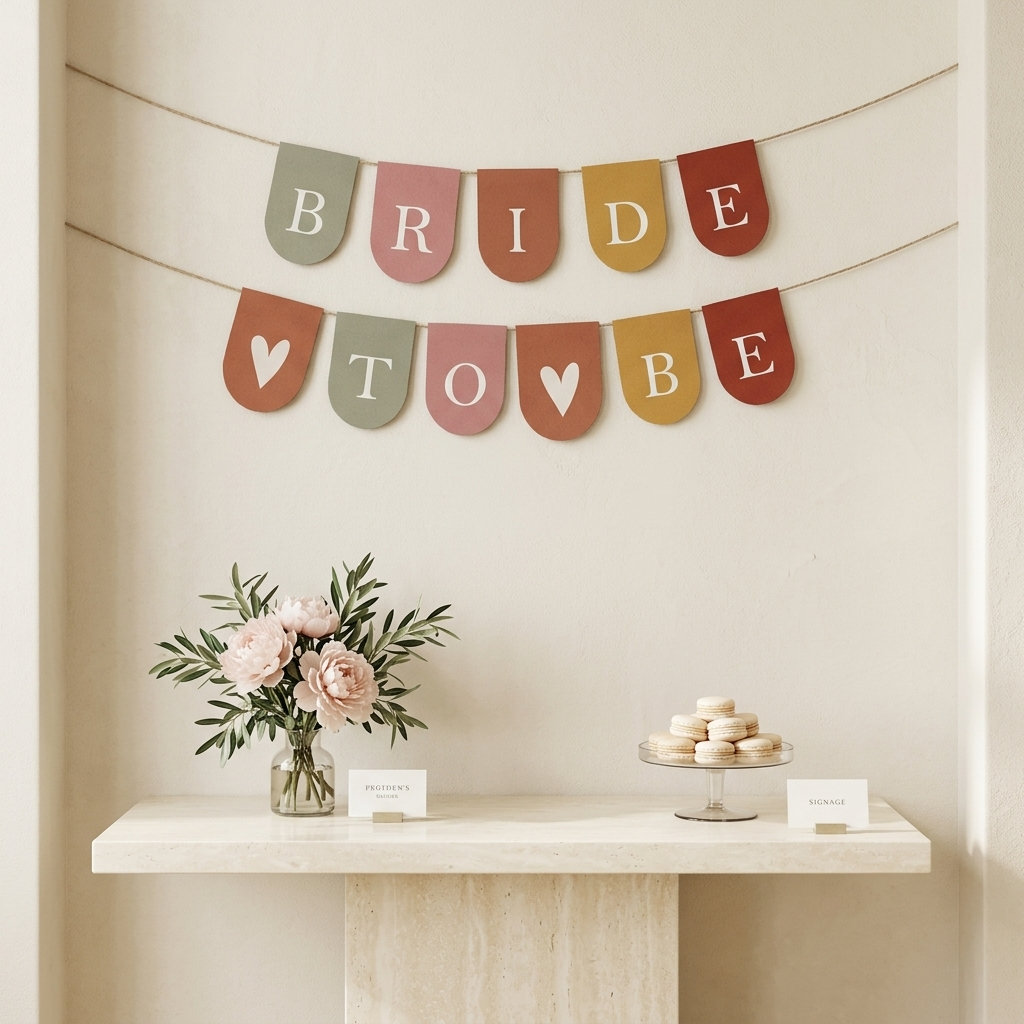 Warm bride to be buntings