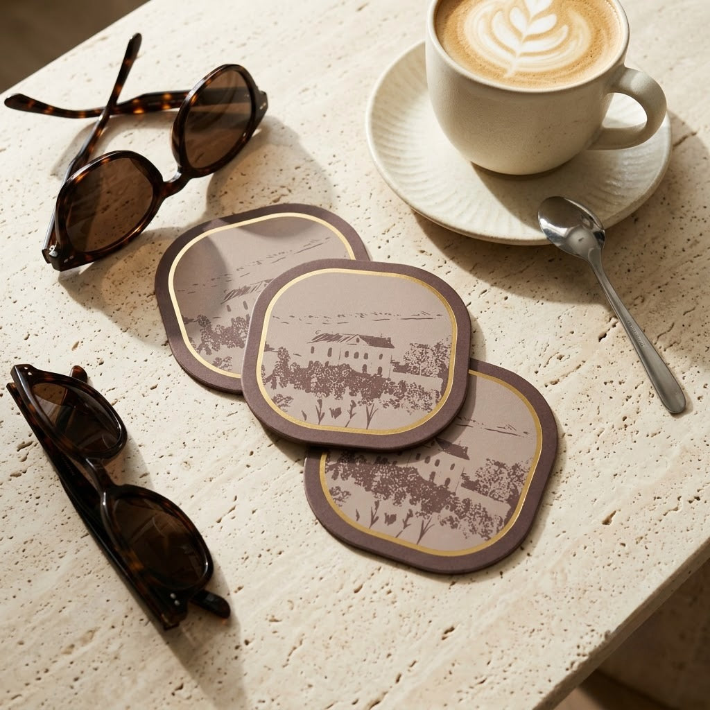 Country II Foiled Coasters