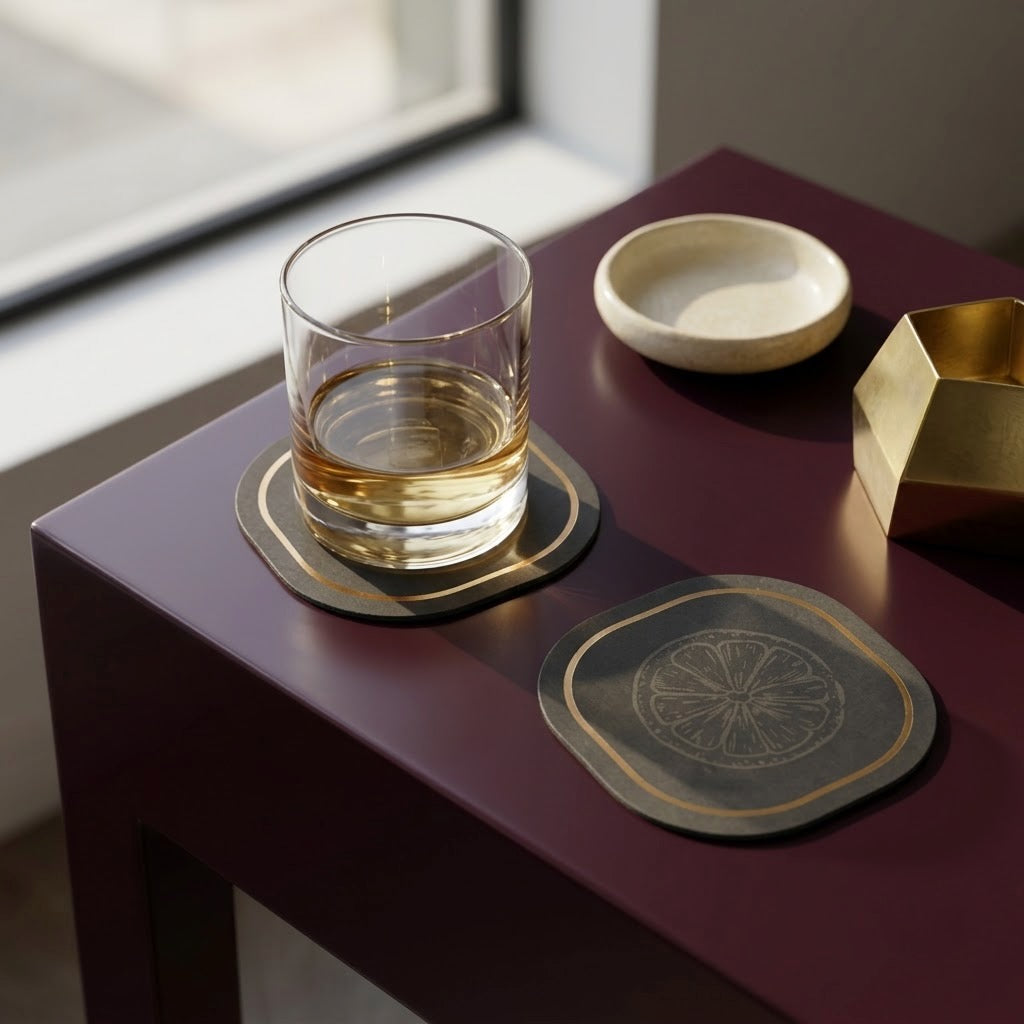 Orchard I Foiled Coasters