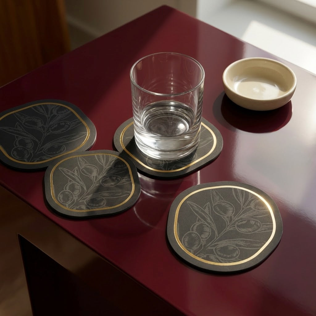 Orchard II Foiled Coasters