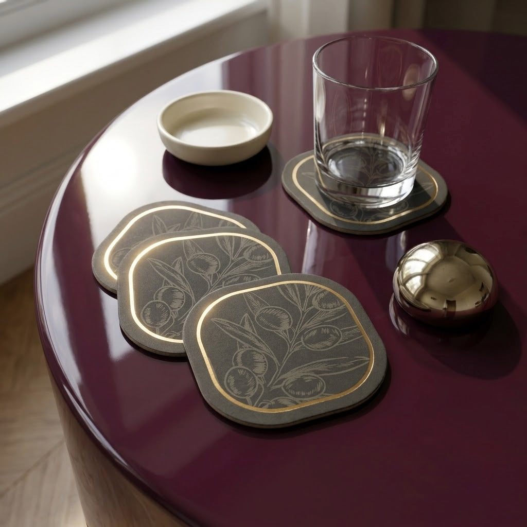 Orchard II Foiled Coasters
