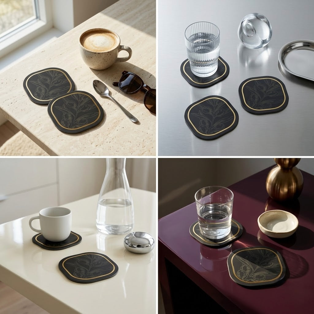 Orchard II Foiled Coasters