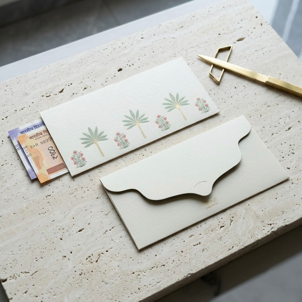Palm Foiled Money Envelopes