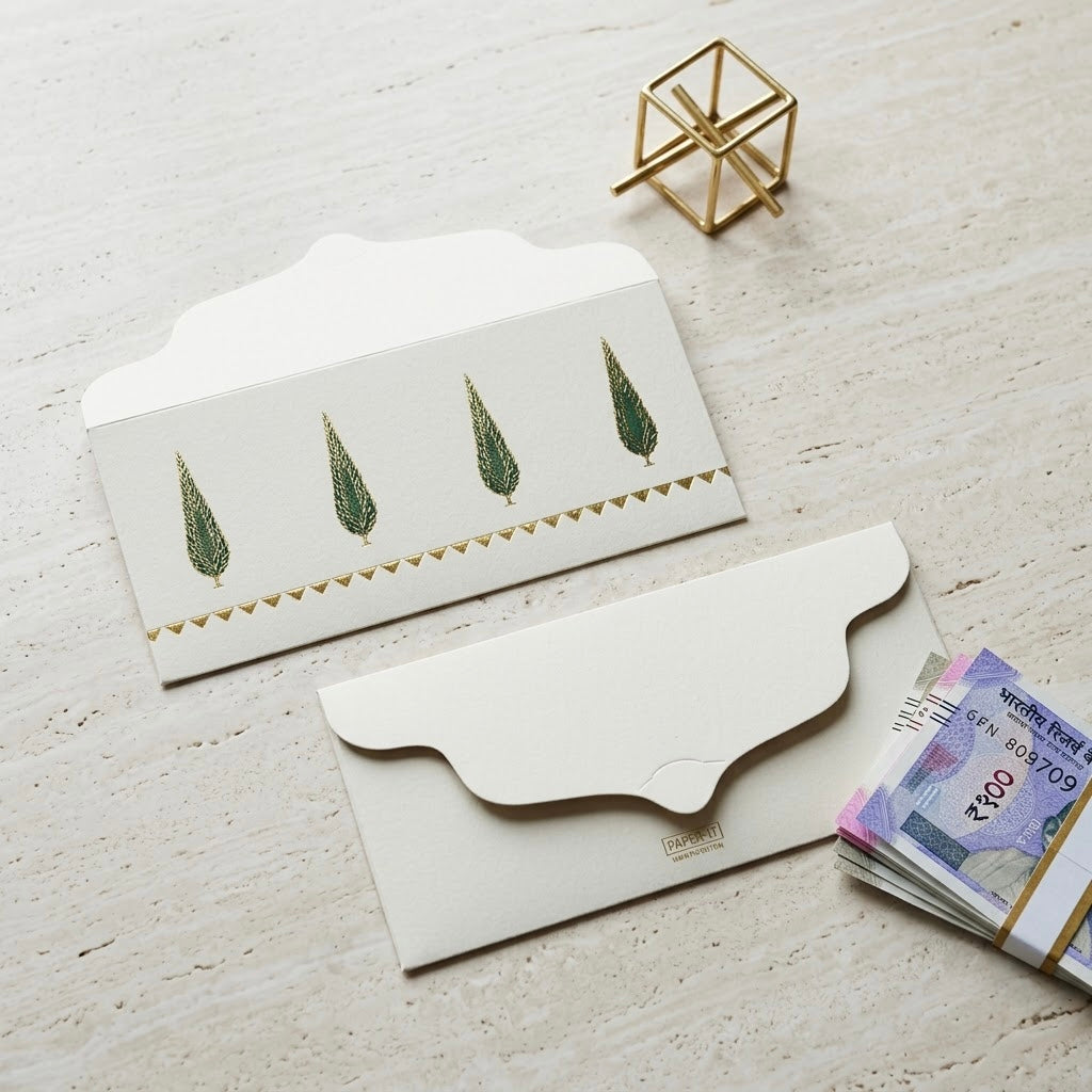 Cypress Foiled Money Envelopes