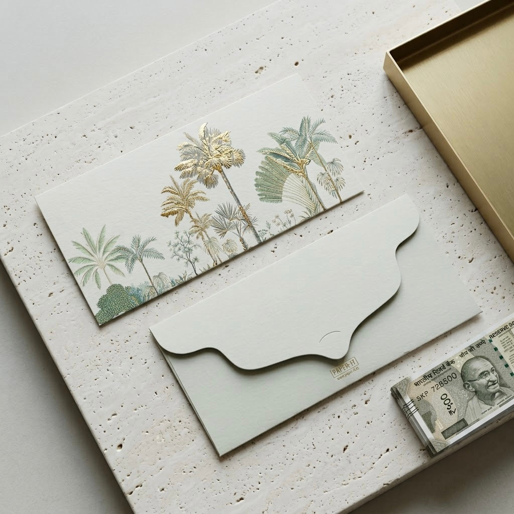 Tropical Foiled Money Envelopes