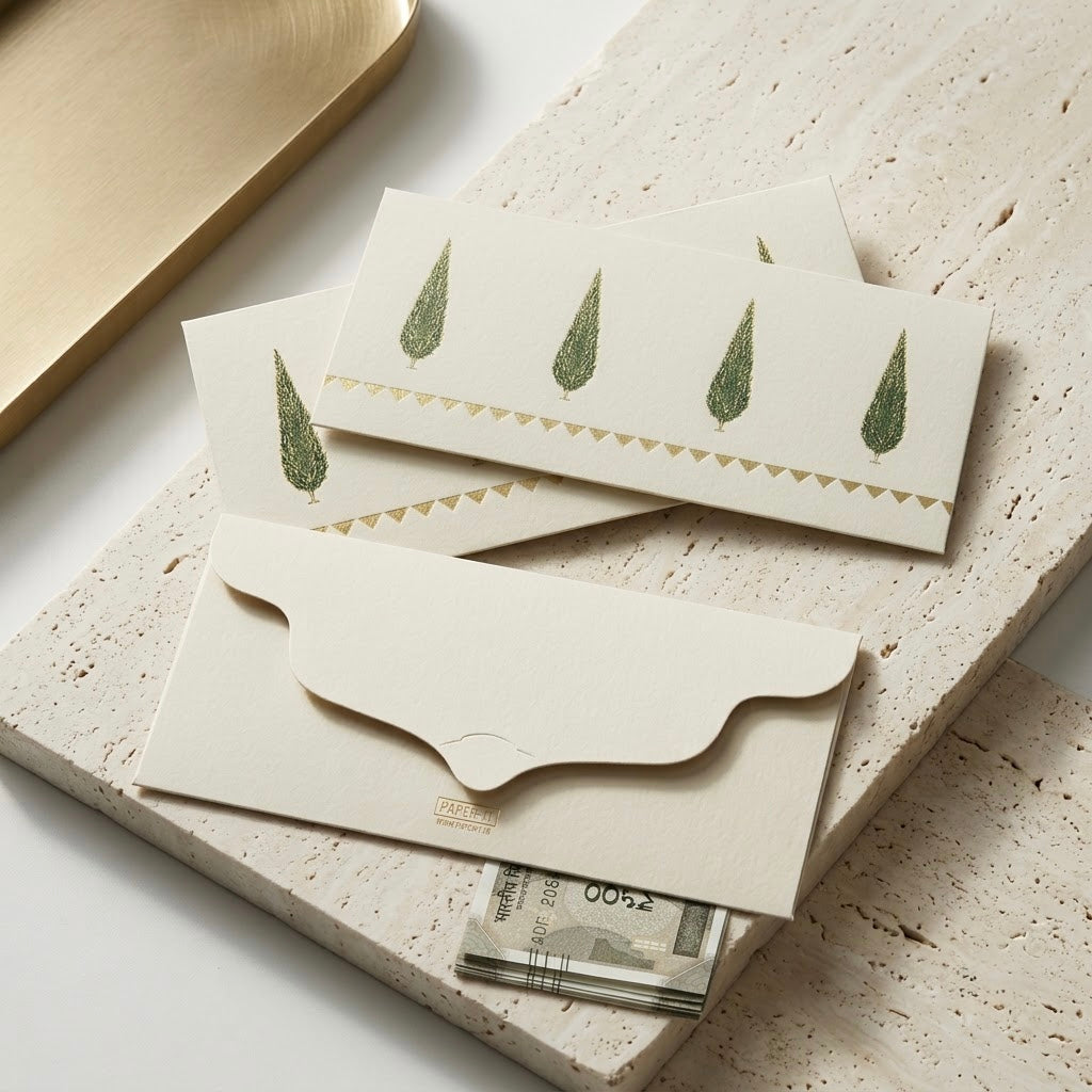 Cypress Foiled Money Envelopes