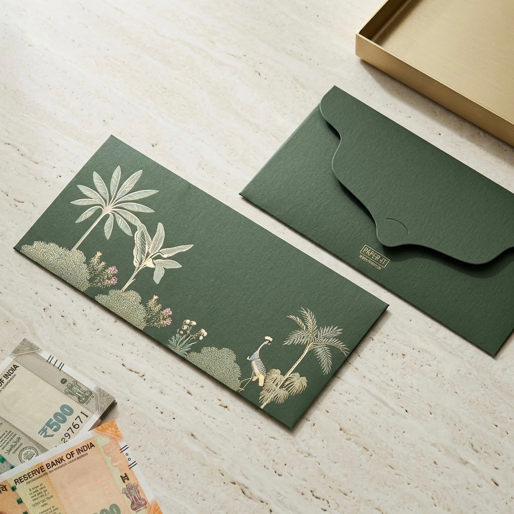 Garden Pavilion Foiled Money Envelopes