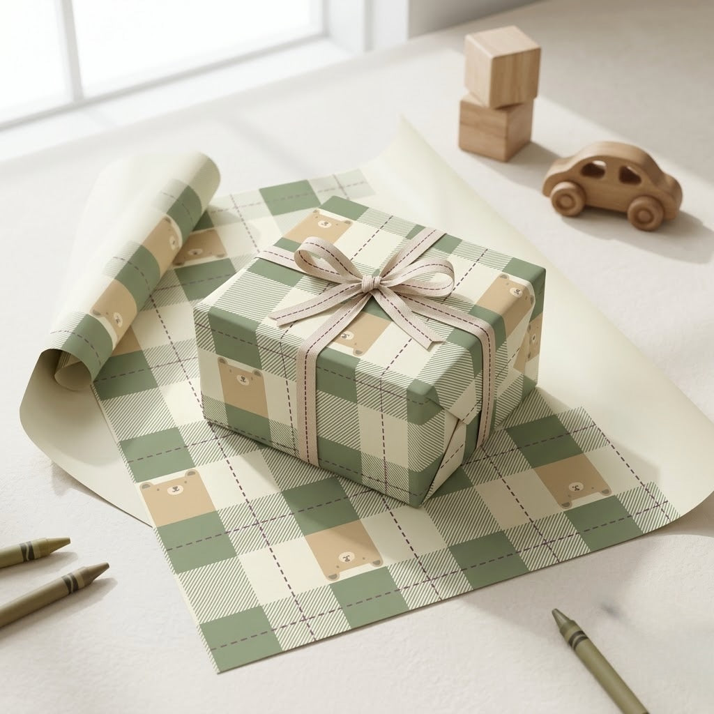 Cub Wrapping Sheets + Folded Cards
