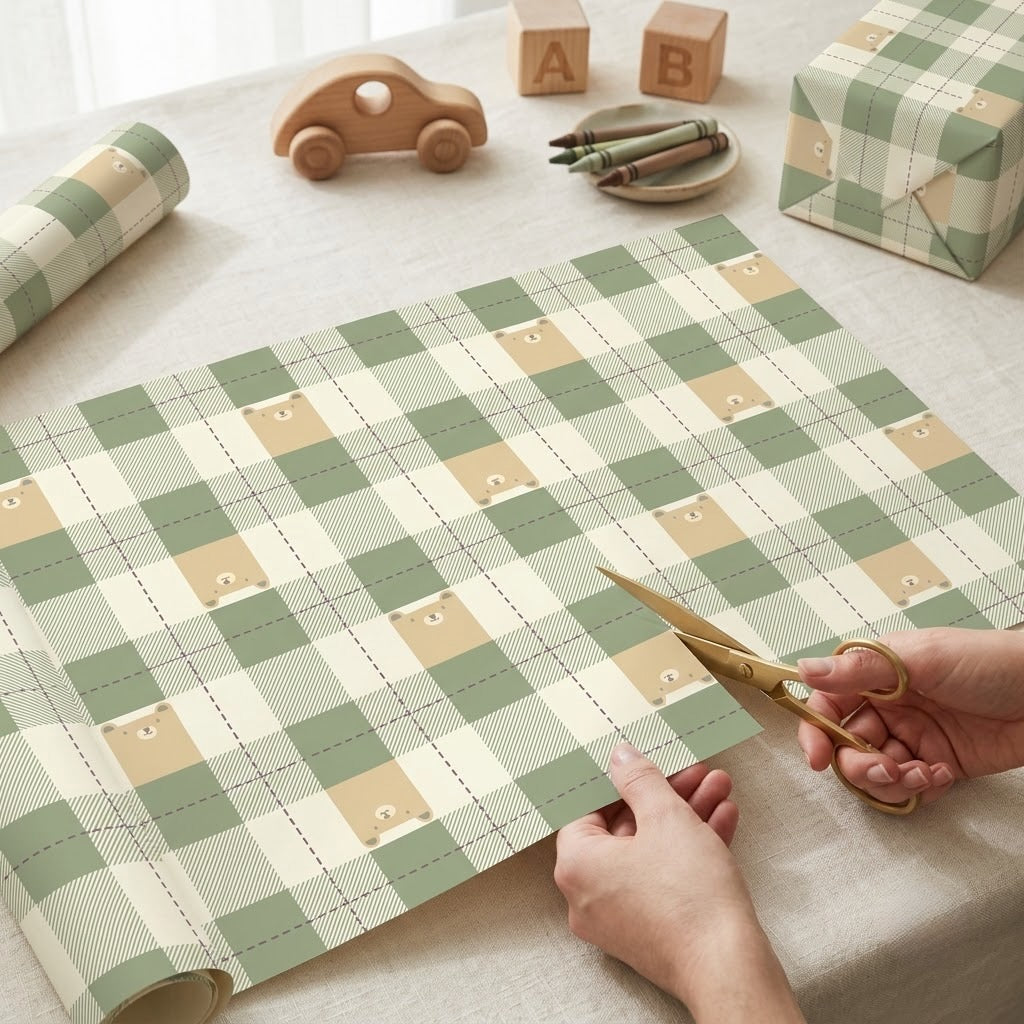 Cub Wrapping Sheets + Folded Cards