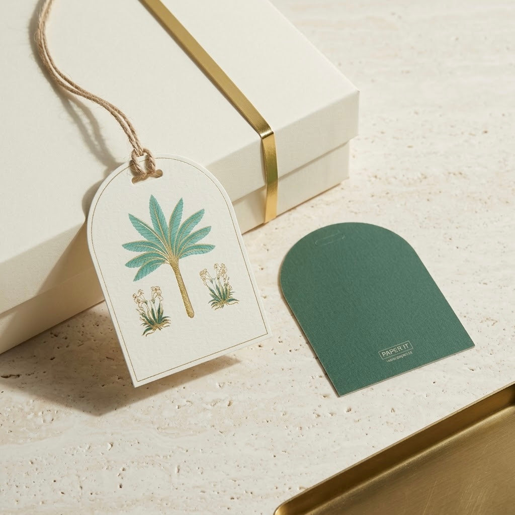 Palm Foiled Tags
