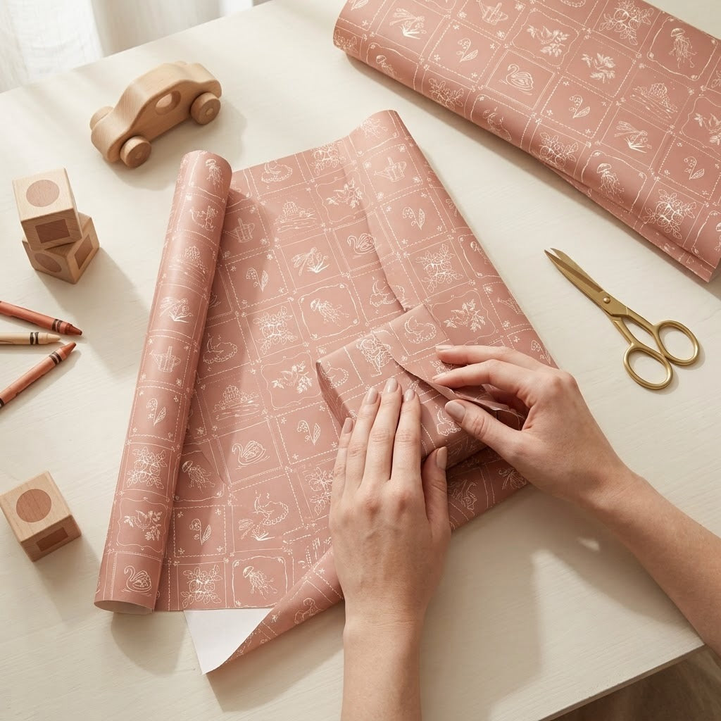 Blossom Wrapping Sheets + Folded Cards