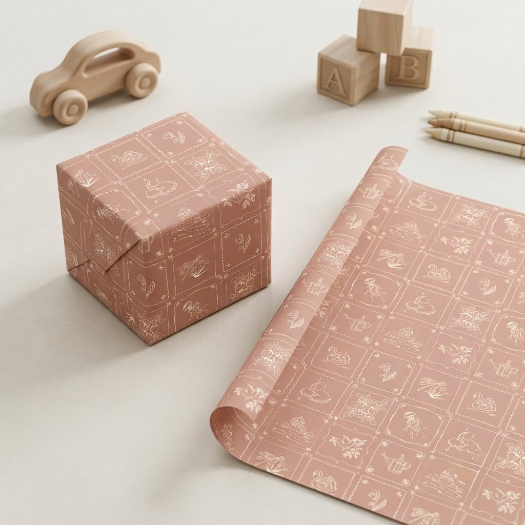 Blossom Wrapping Sheets + Folded Cards