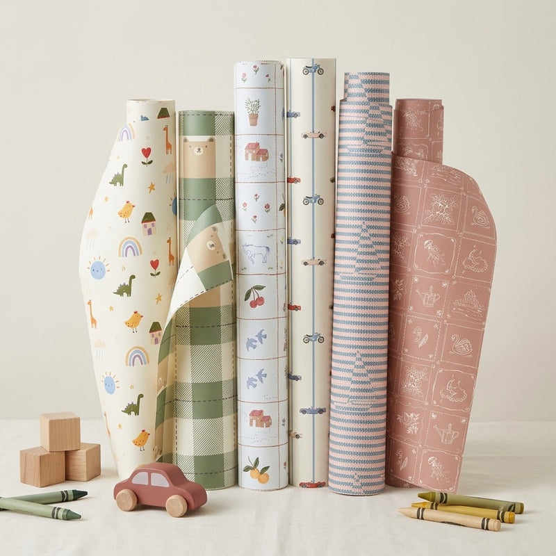 Playground Wrapping Sheets + Folded Cards