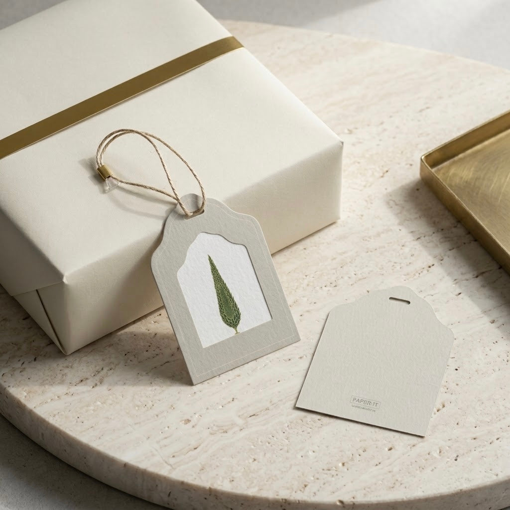 Cypress Foiled Gifting Set — Money Envelope + Note Card + Tag + Folded Card