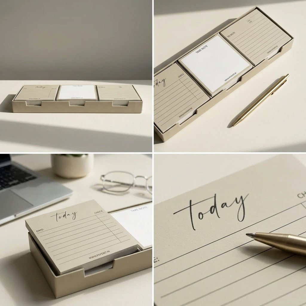 Sage memo pads box