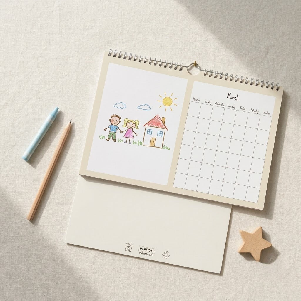 Tiny tales personalised wall calendar