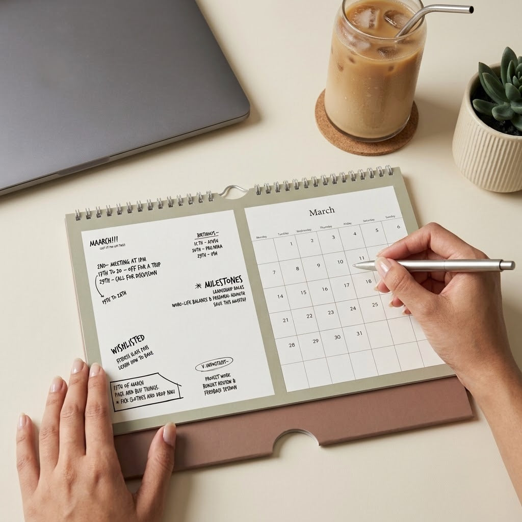 Maplewood personalised wall calendar