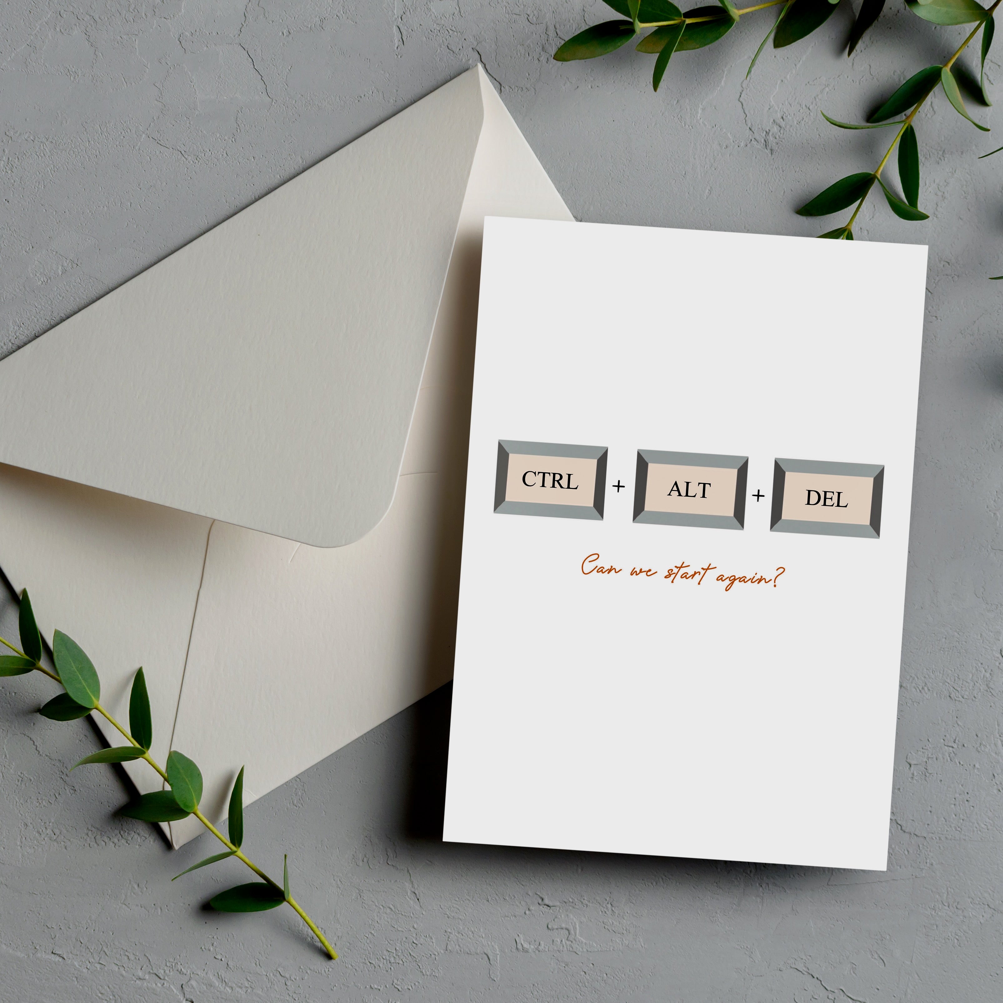 Start again <br/> Greeting Card