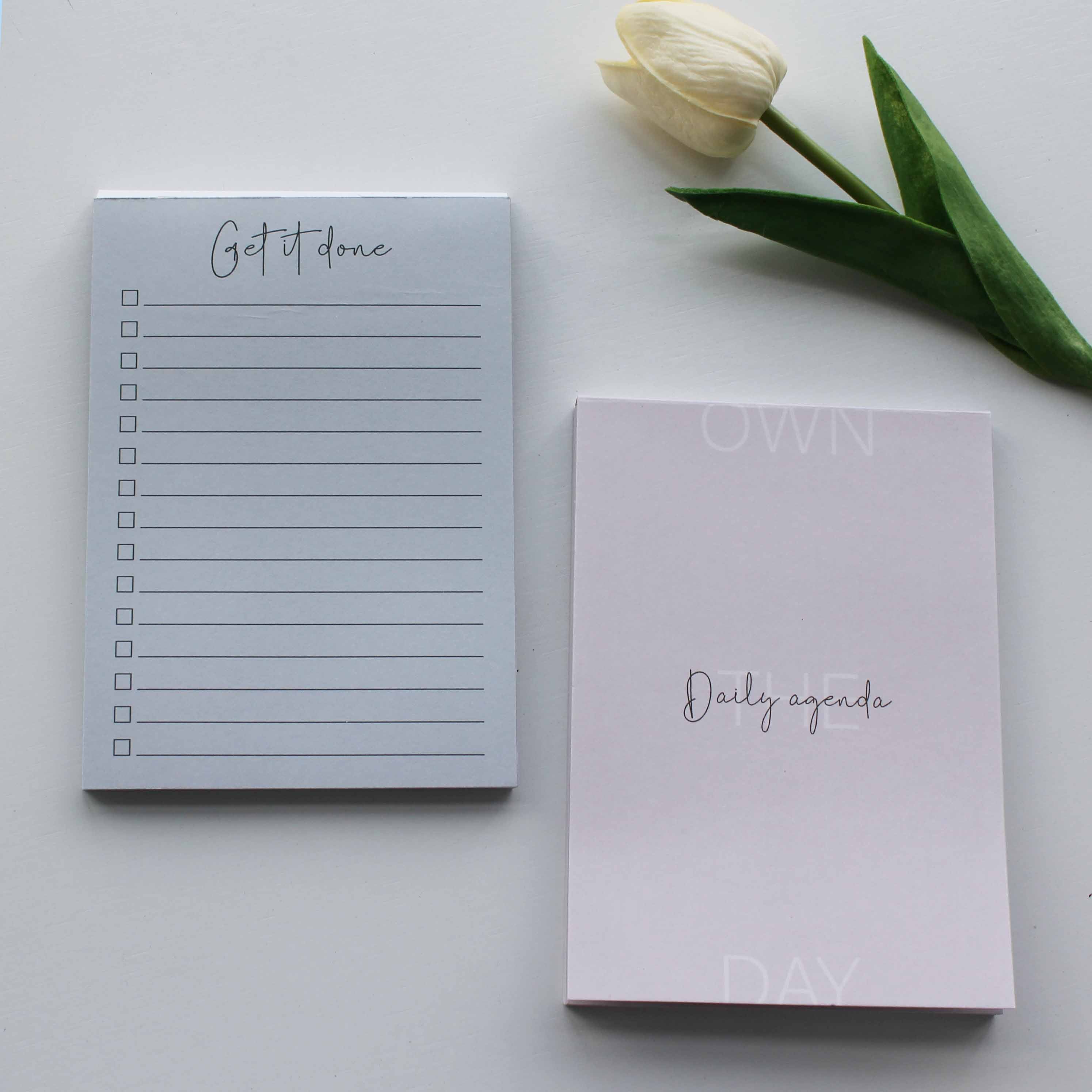 Daily agenda notepad <br/> (Set Of 2)