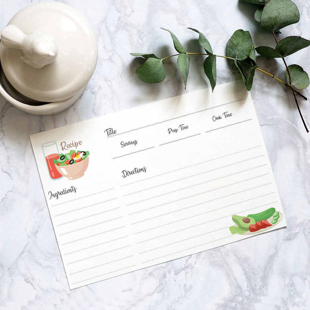 Greens Recipe Cards <br/> Set of 5 - PAPER-IT
