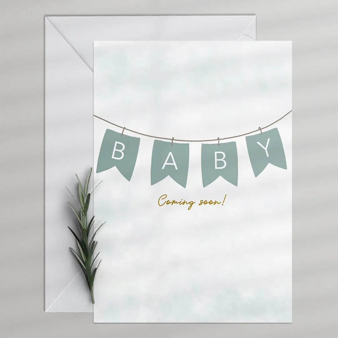 Baby soon <br/> Greeting Card