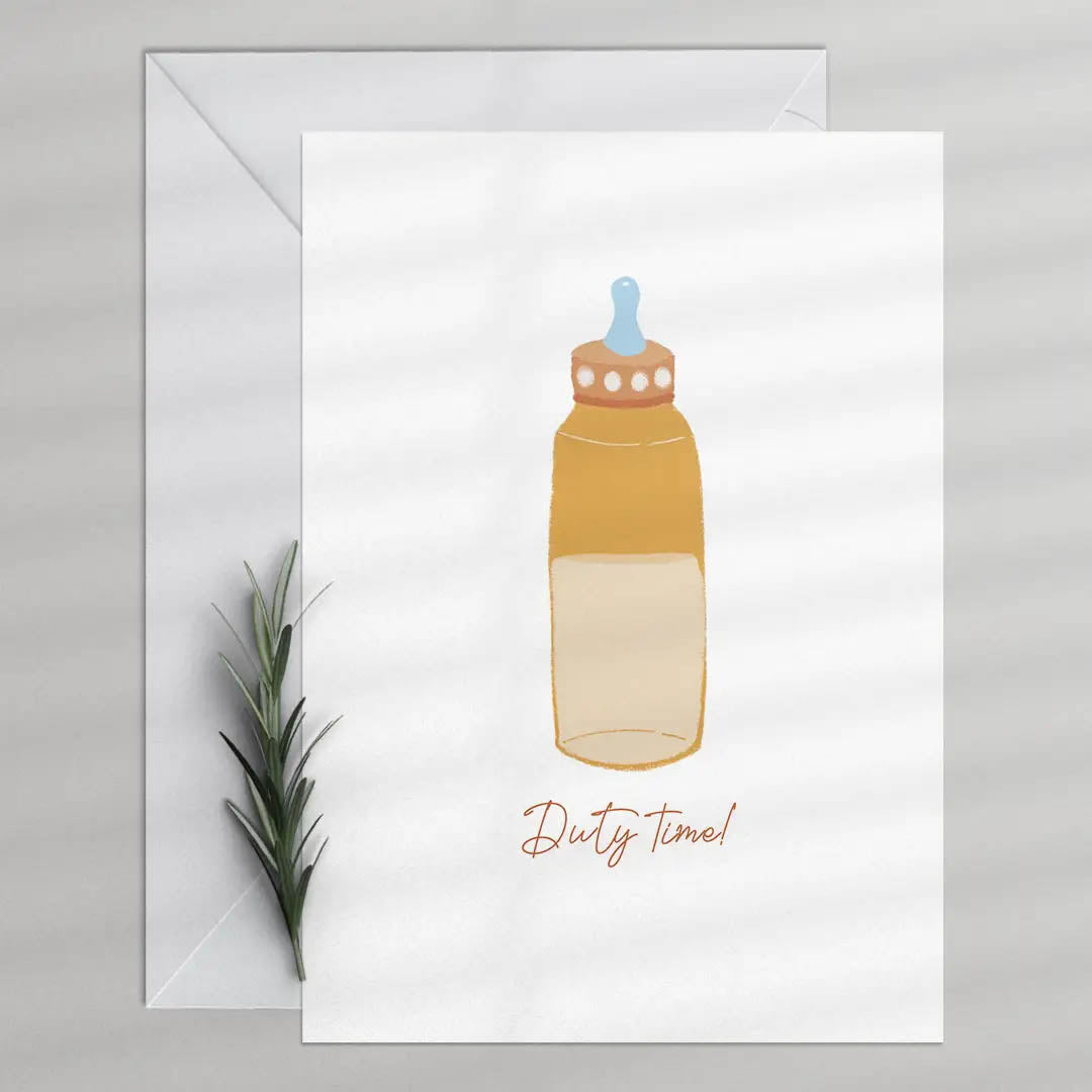 Duty time <br/> Greeting Card