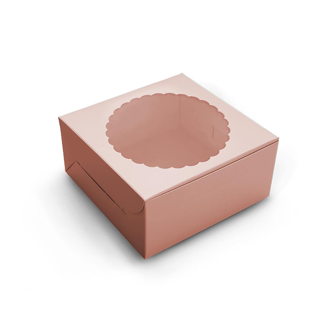 Pink 1/2 kg Cake Box <br/> 8″X8″X5″ - PAPER-IT