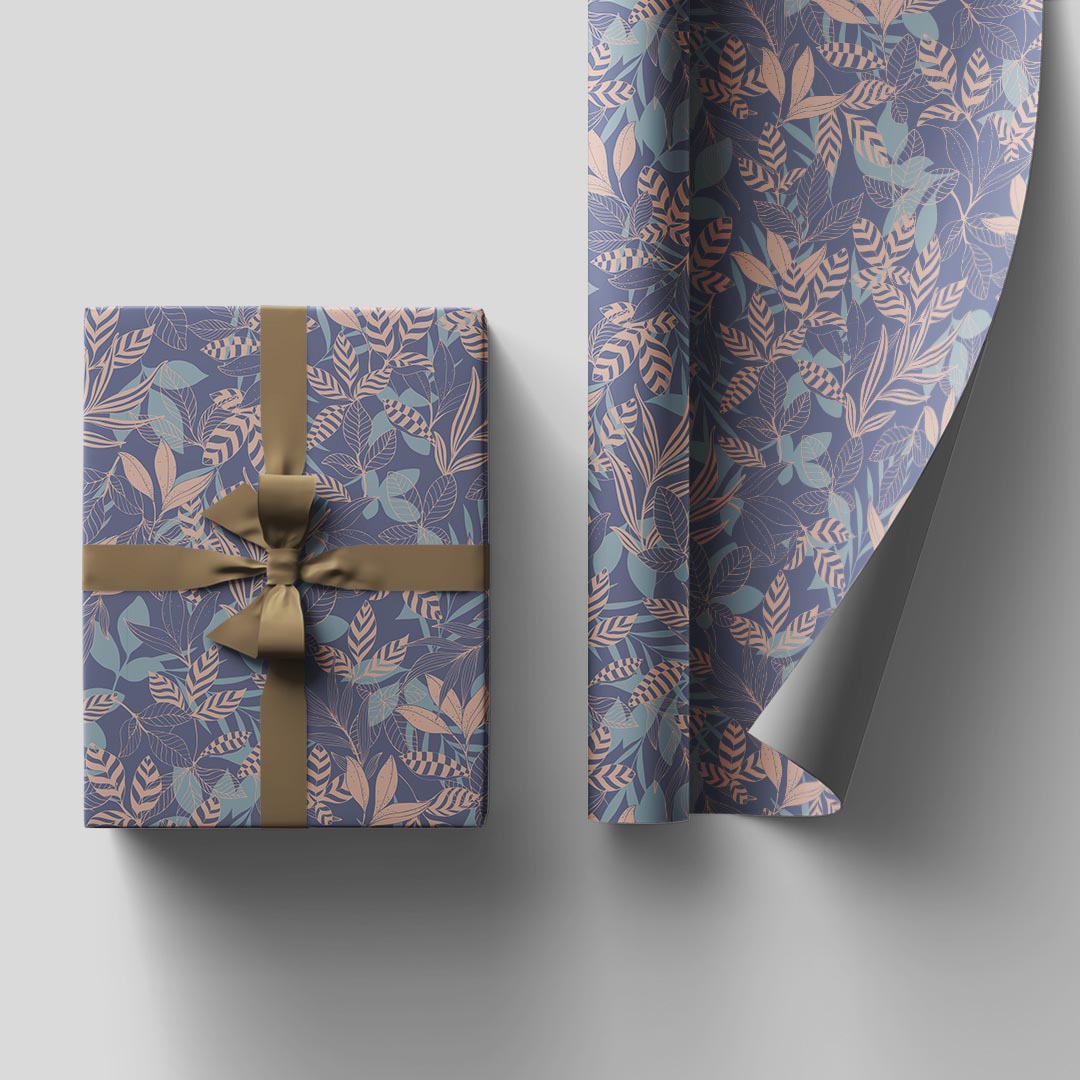 Bloom wrapping sheets+note cards(set of 5)