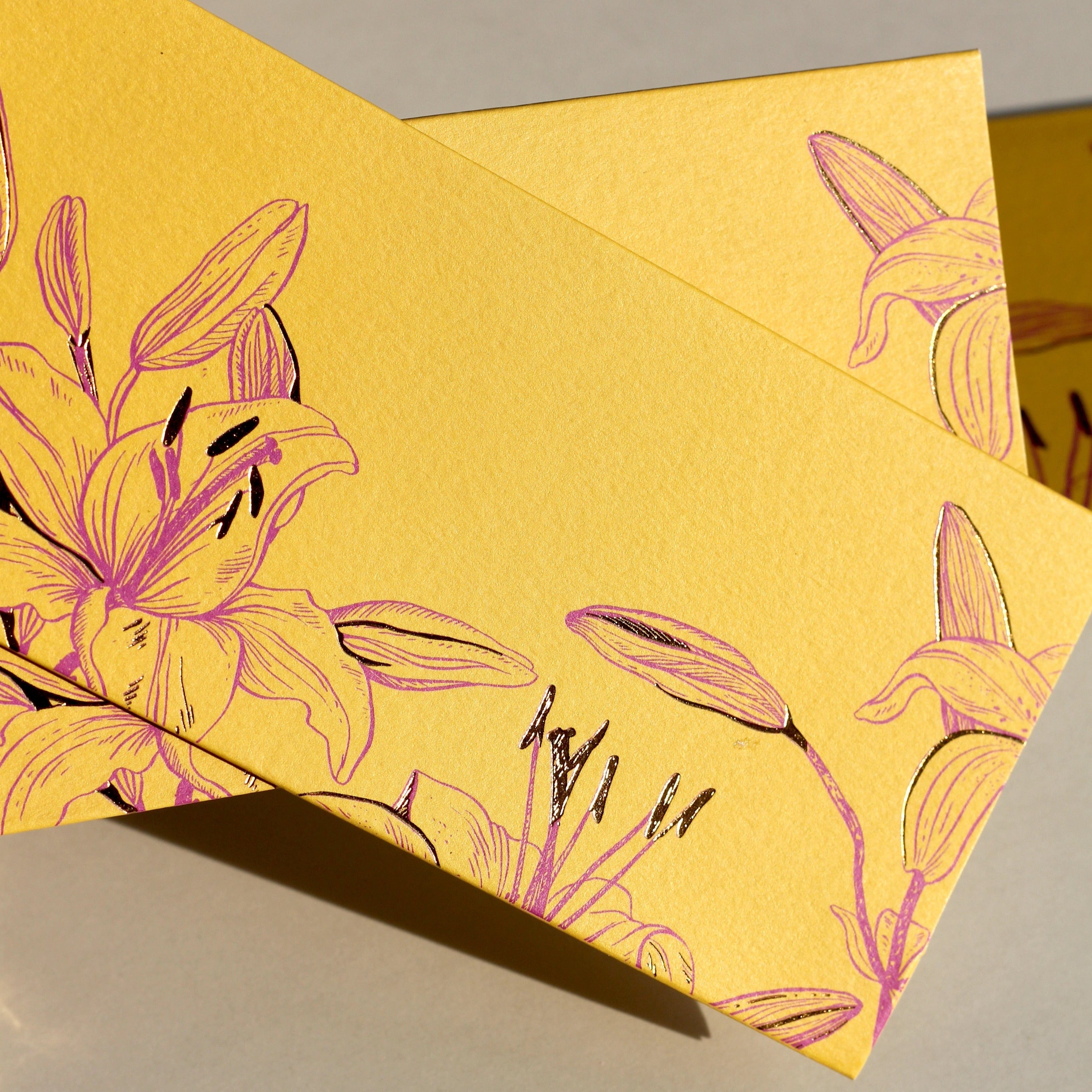 Canary money envelopes (foiling) set of 12