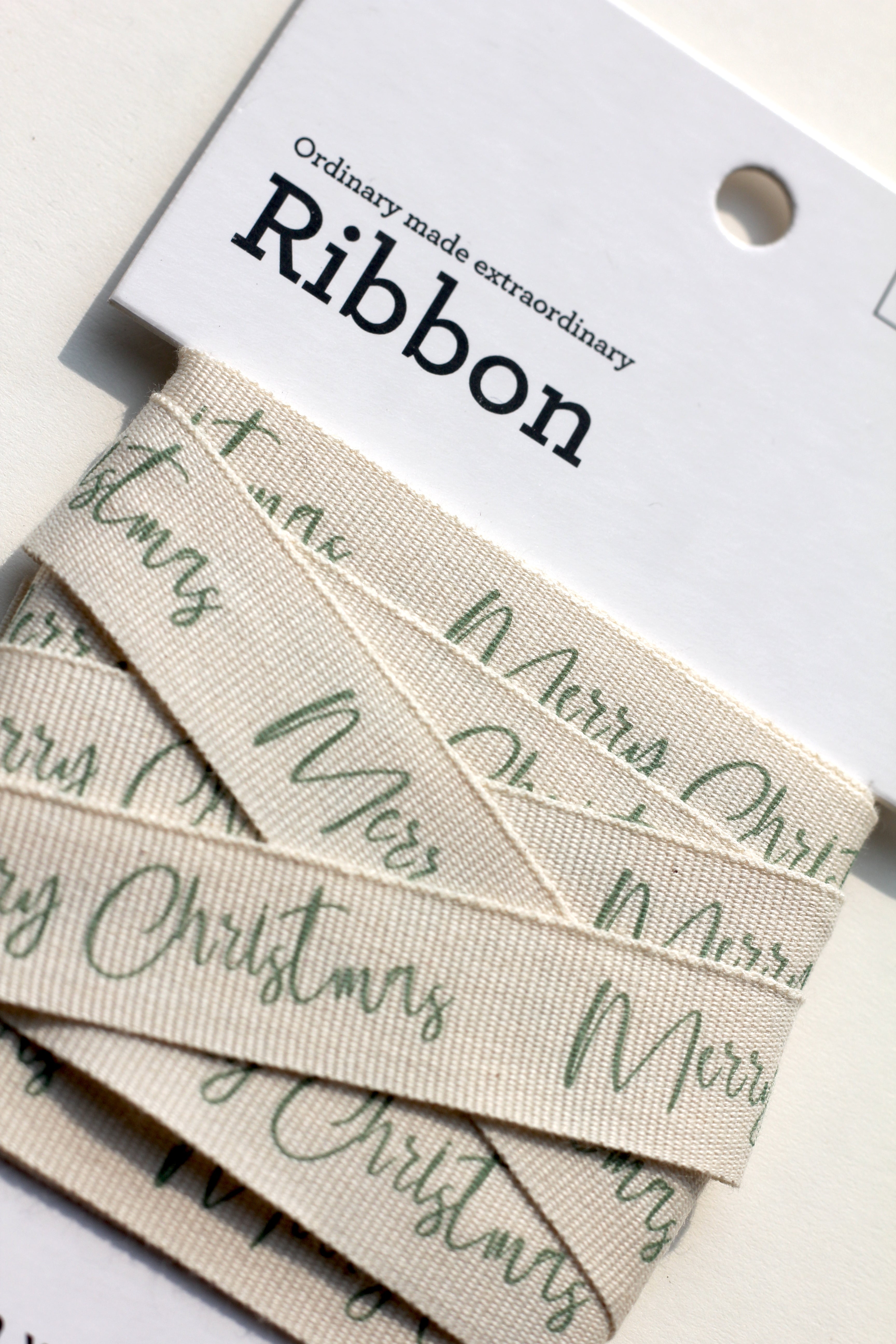 Christmas cotton ribbons (3 metre) <br/> set of 2