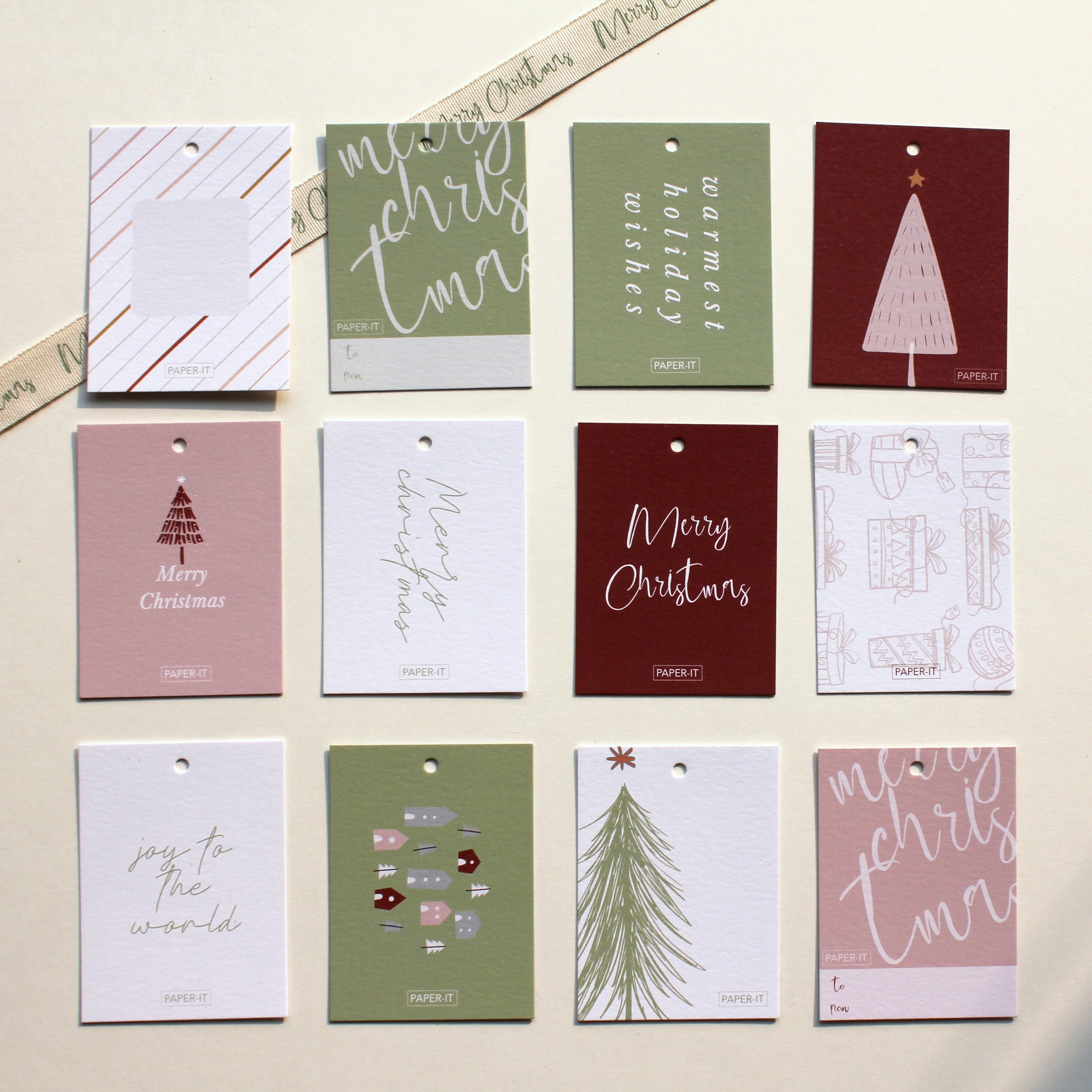 Christmas gift tags <br/> (set of 12)