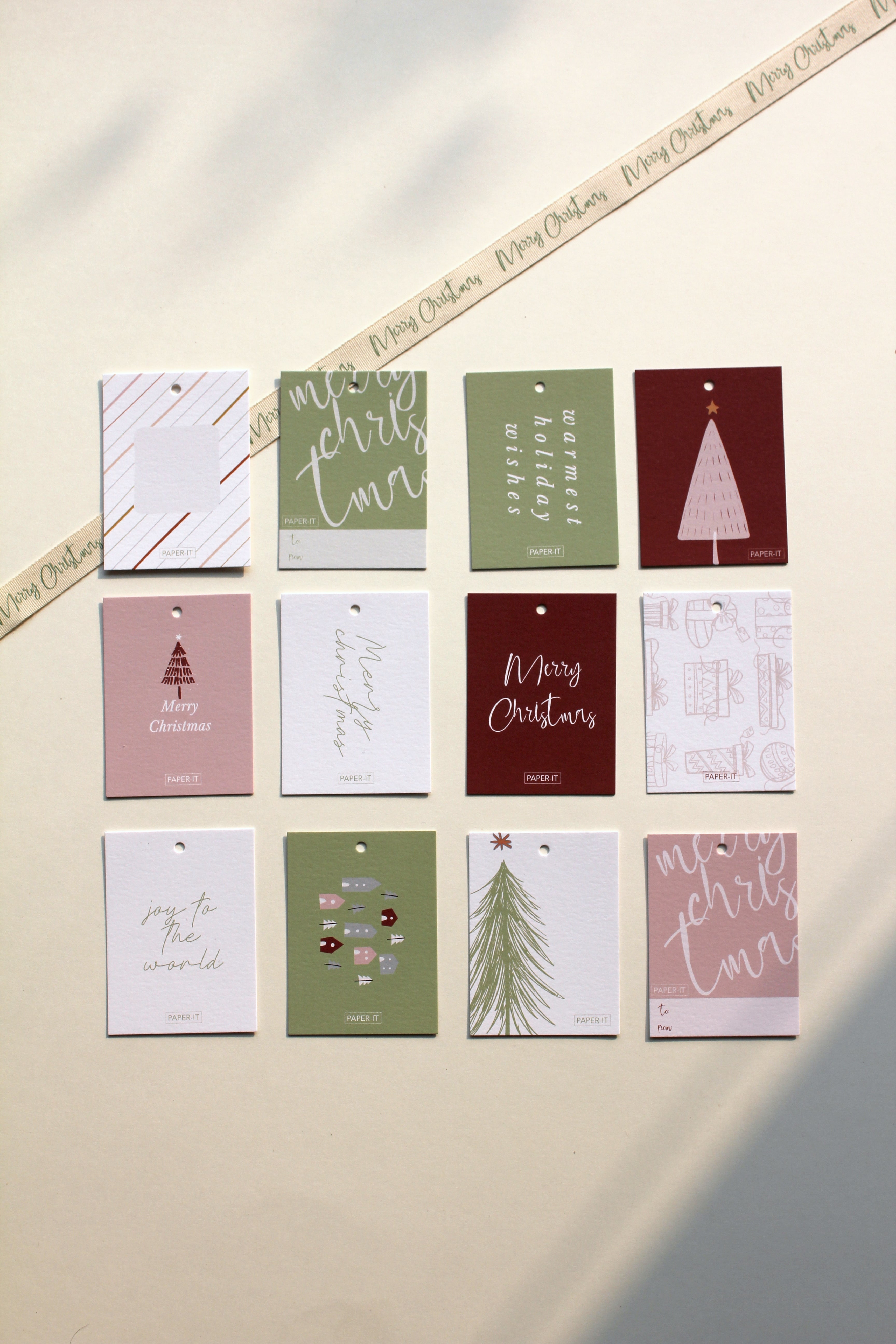 Christmas gift tags <br/> (set of 12)