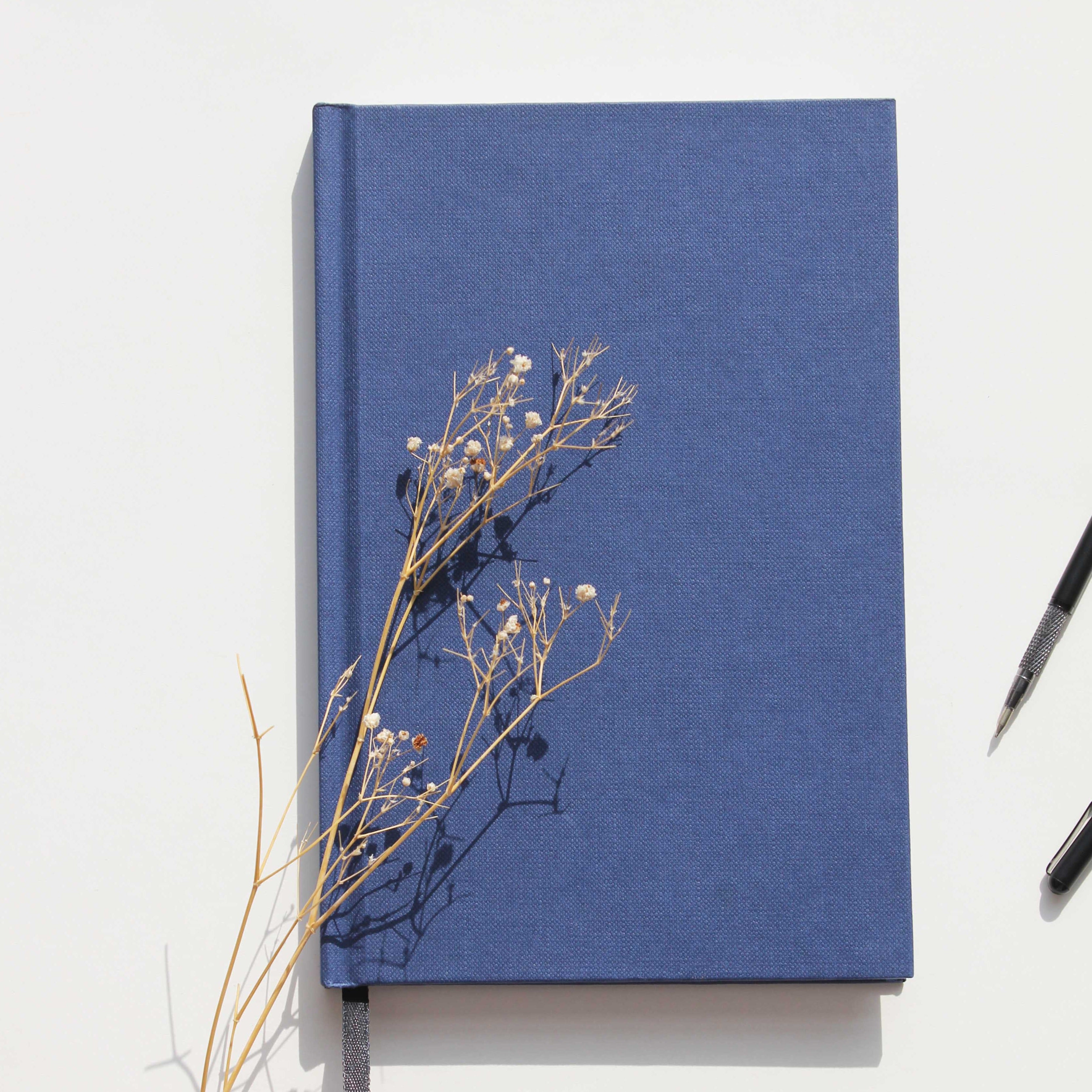 A5 Blue Hardbound Notebook