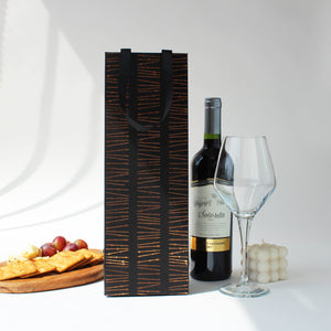 Charcoal wine bags (foiling) (set of 6)