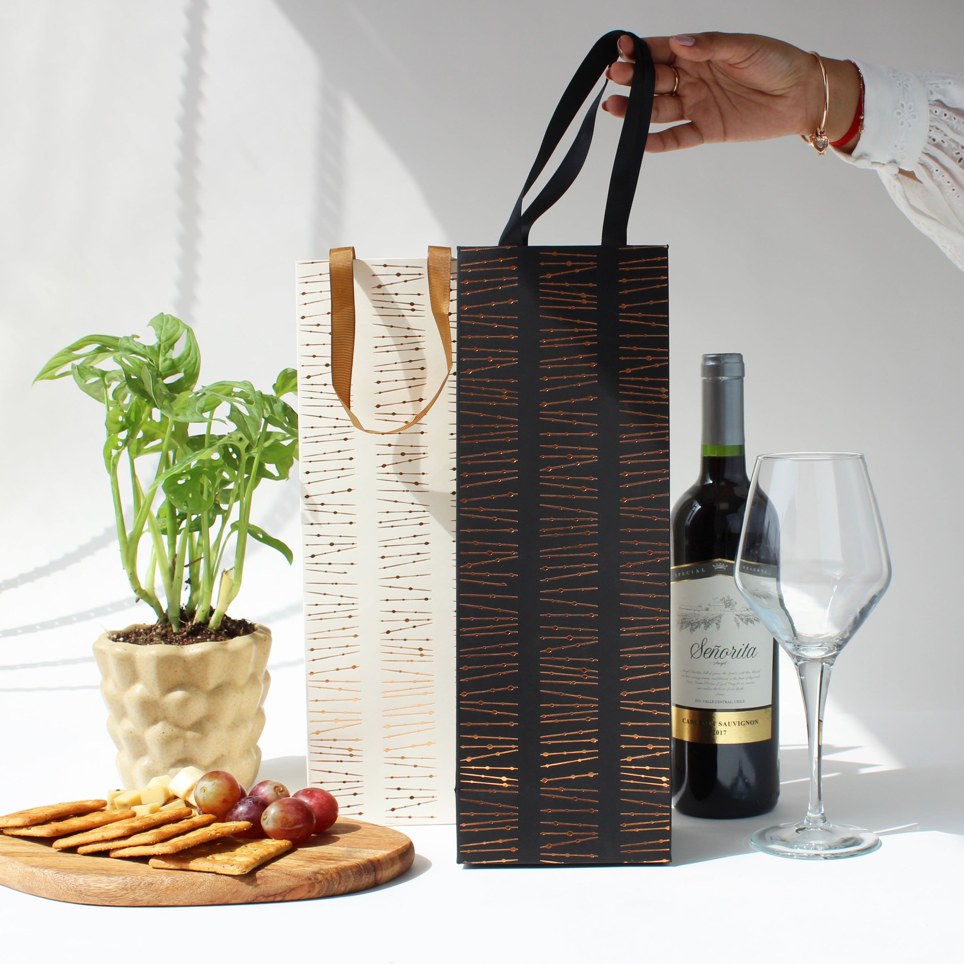 Assorted wine bags (foiling) (set of 6)