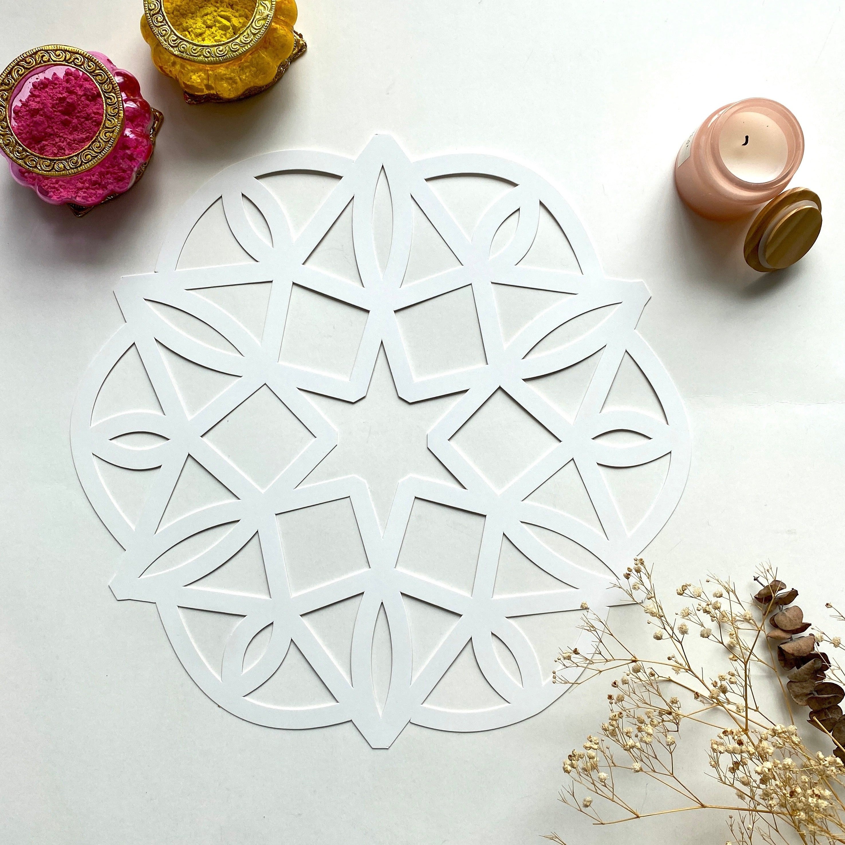 Mandala stencil <br/> set of 3