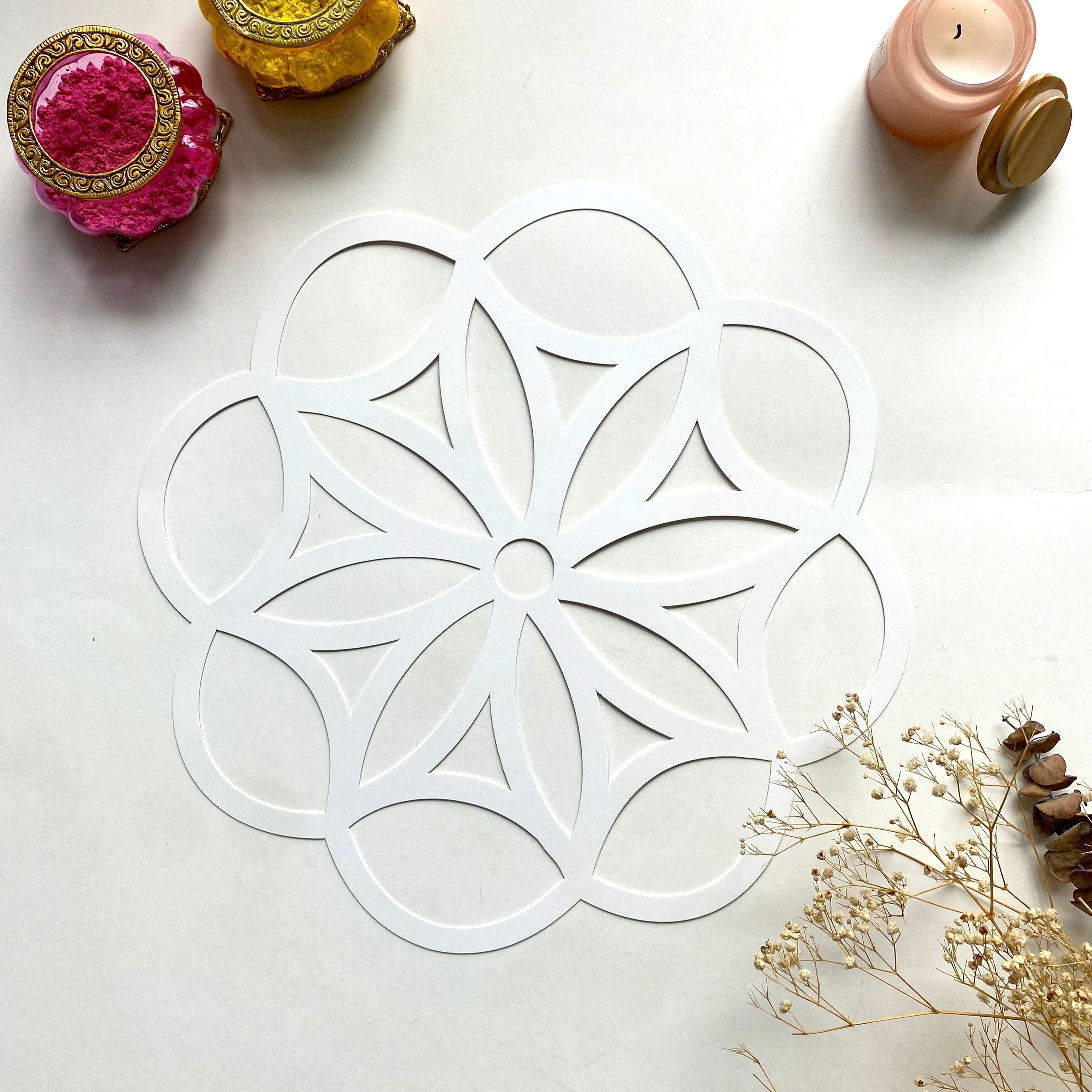 Mandala stencil <br/> set of 3