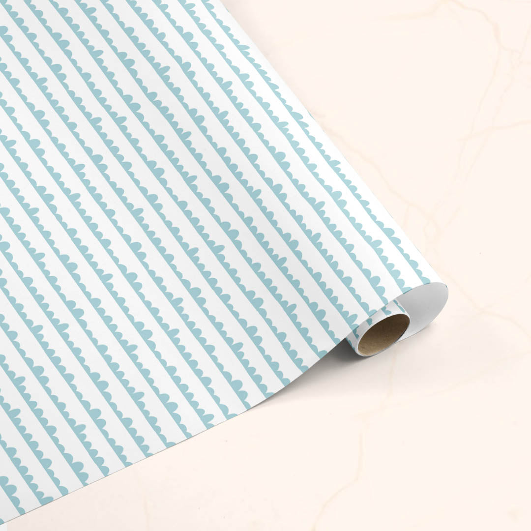 Acqua wrapping sheets+note cards<br/>(set of 5) - PAPER-IT