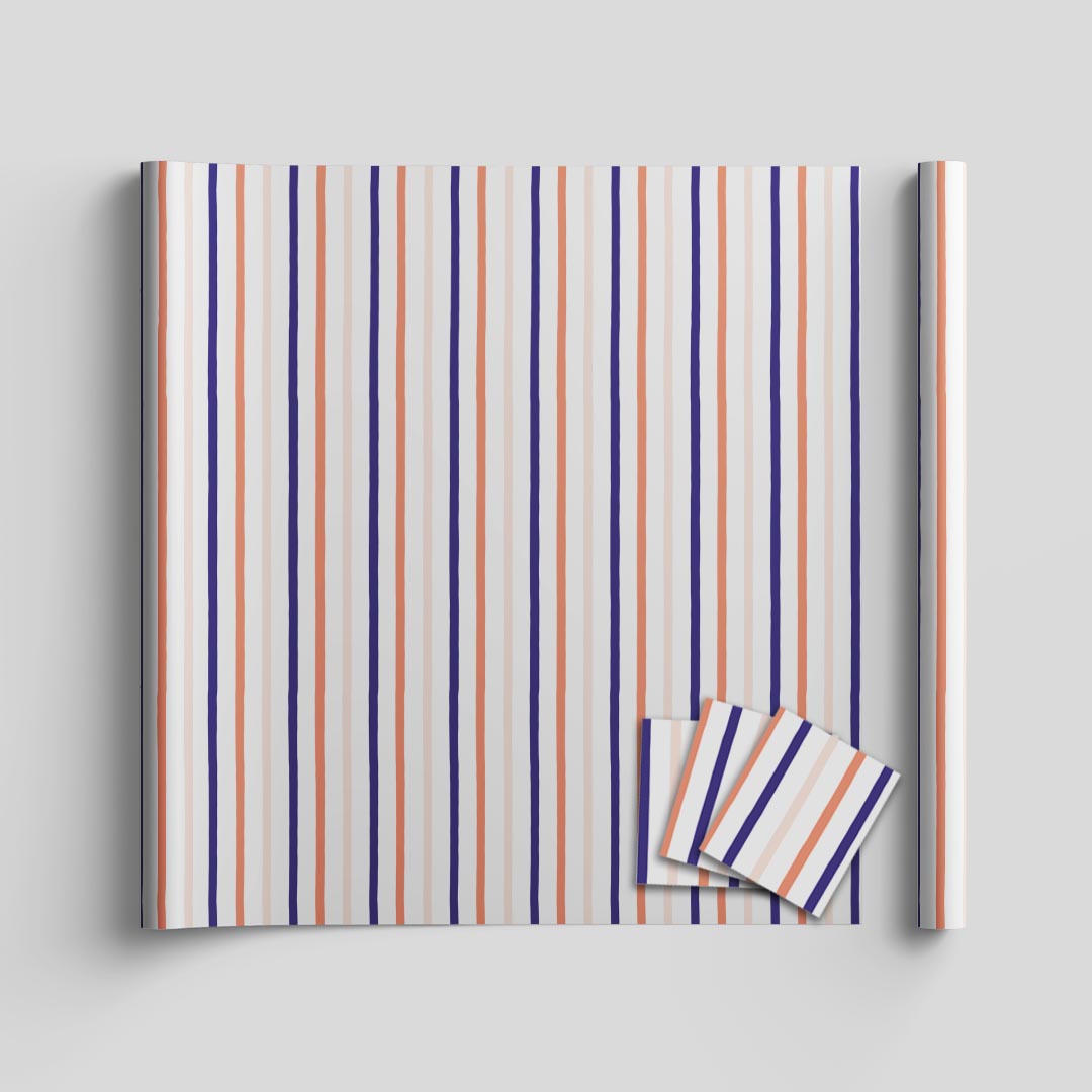 Lines wrapping sheets+note cards<br/>(set of 5) - PAPER-IT