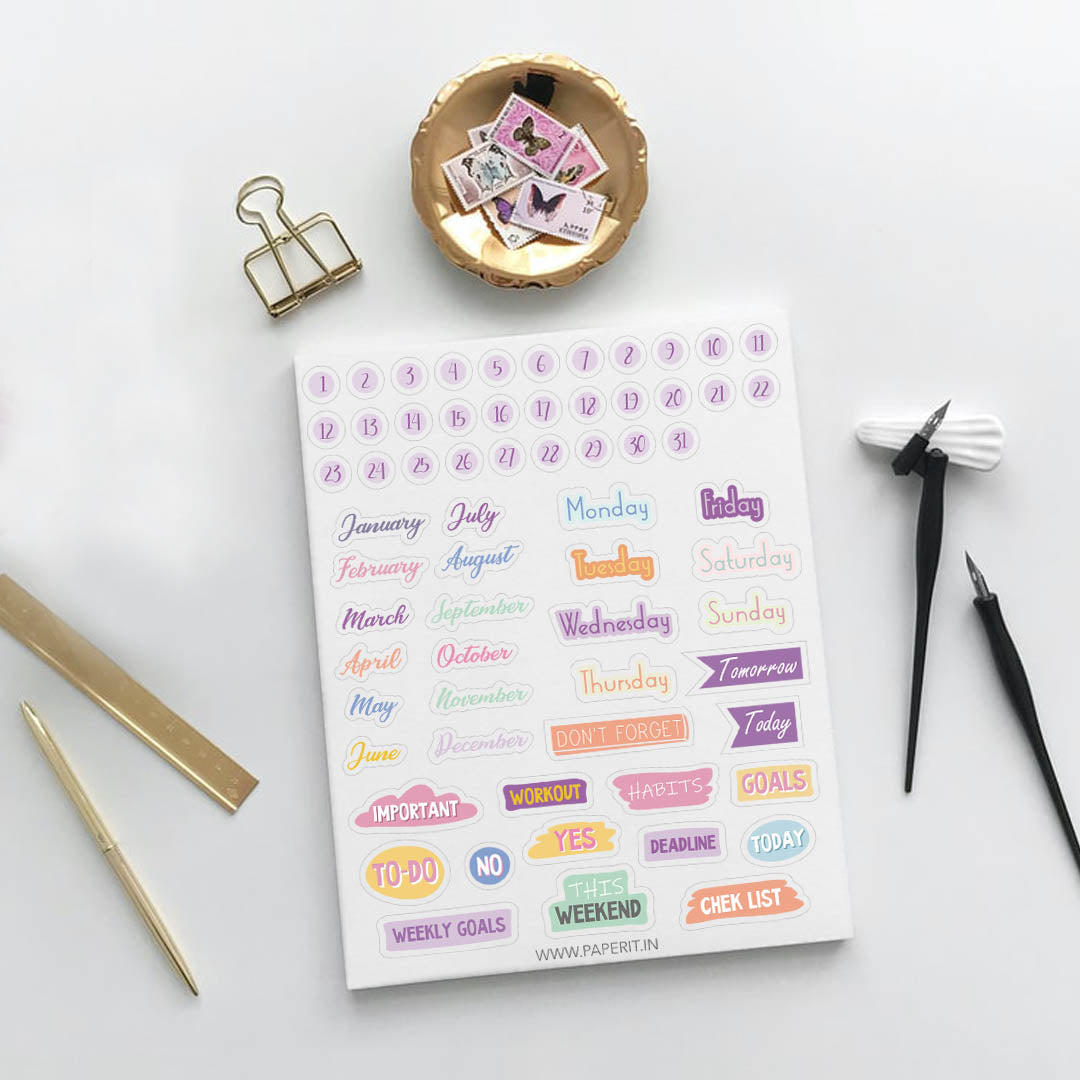 Planner stickers <br/> (Set Of 3) - PAPER-IT